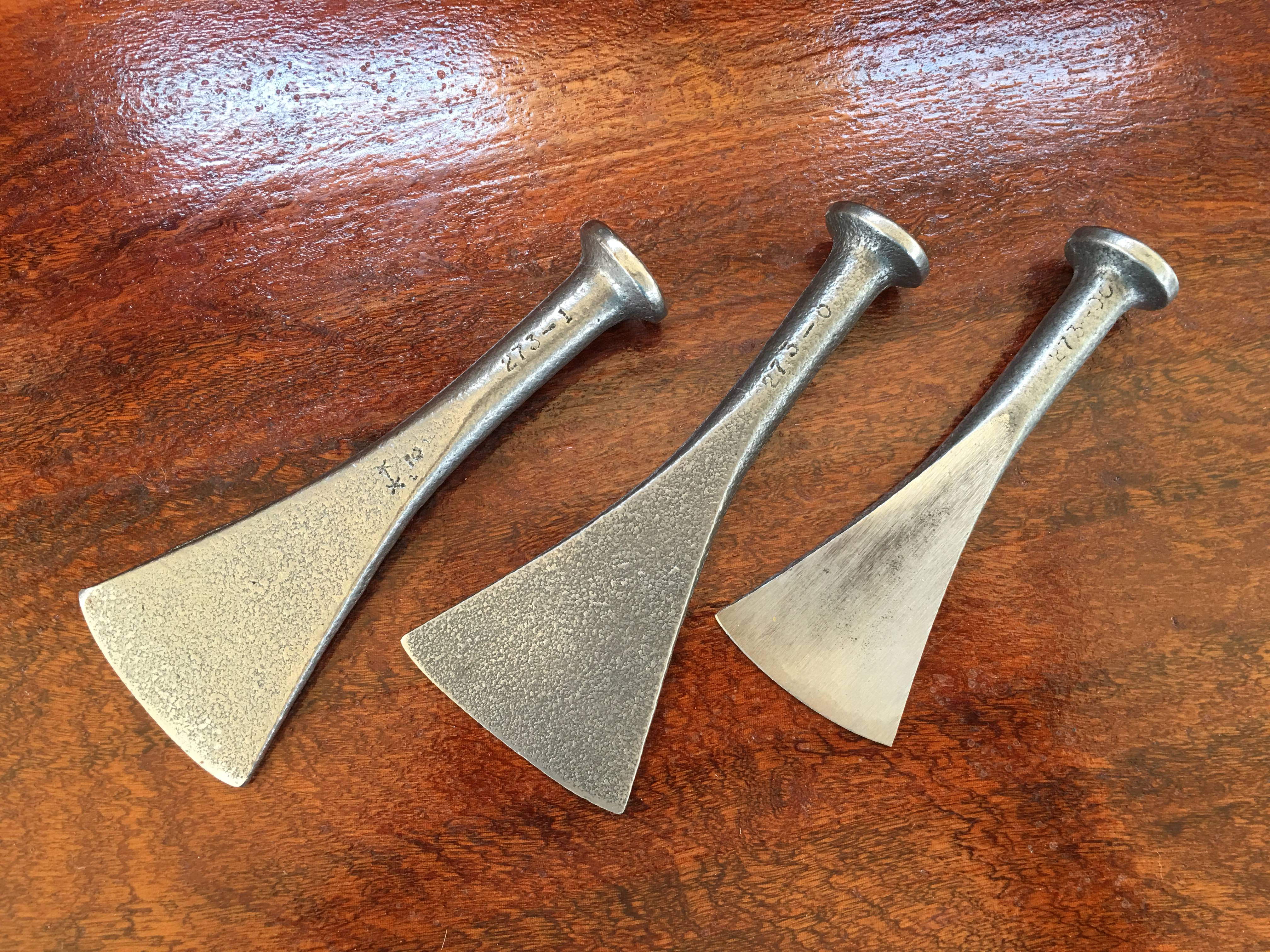 Set of Three Caulking Irons Schooner Chandlery