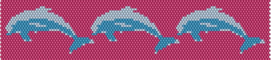 Dolphin Bracelet Beading Pattern