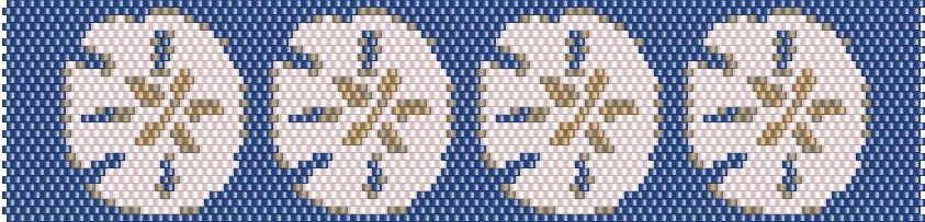 Sand Dollar Bracelet Beading Pattern