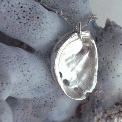 Sterling Silver Abalone Shell