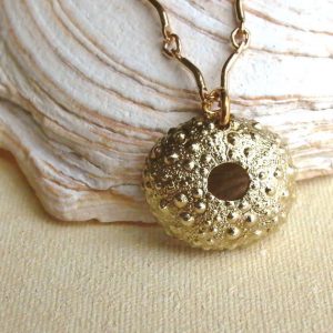 Sea Urchin Necklace in Brass