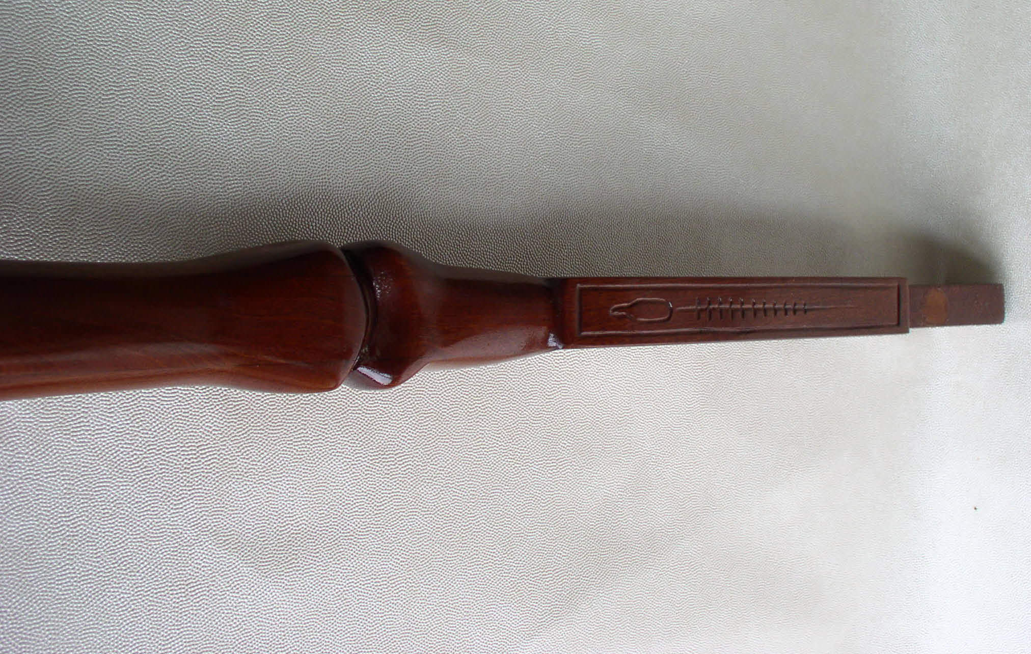 Hand Carved Traditional Wooden Tiller Schooner Chandlery