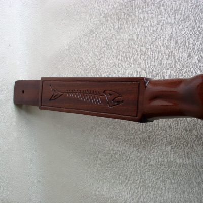 Hand Carved Traditional Wooden Tiller