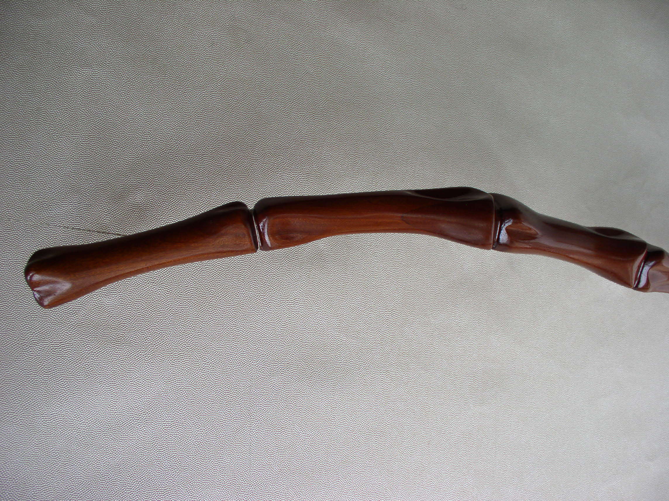 Hand Carved Traditional Wooden Tiller Schooner Chandlery