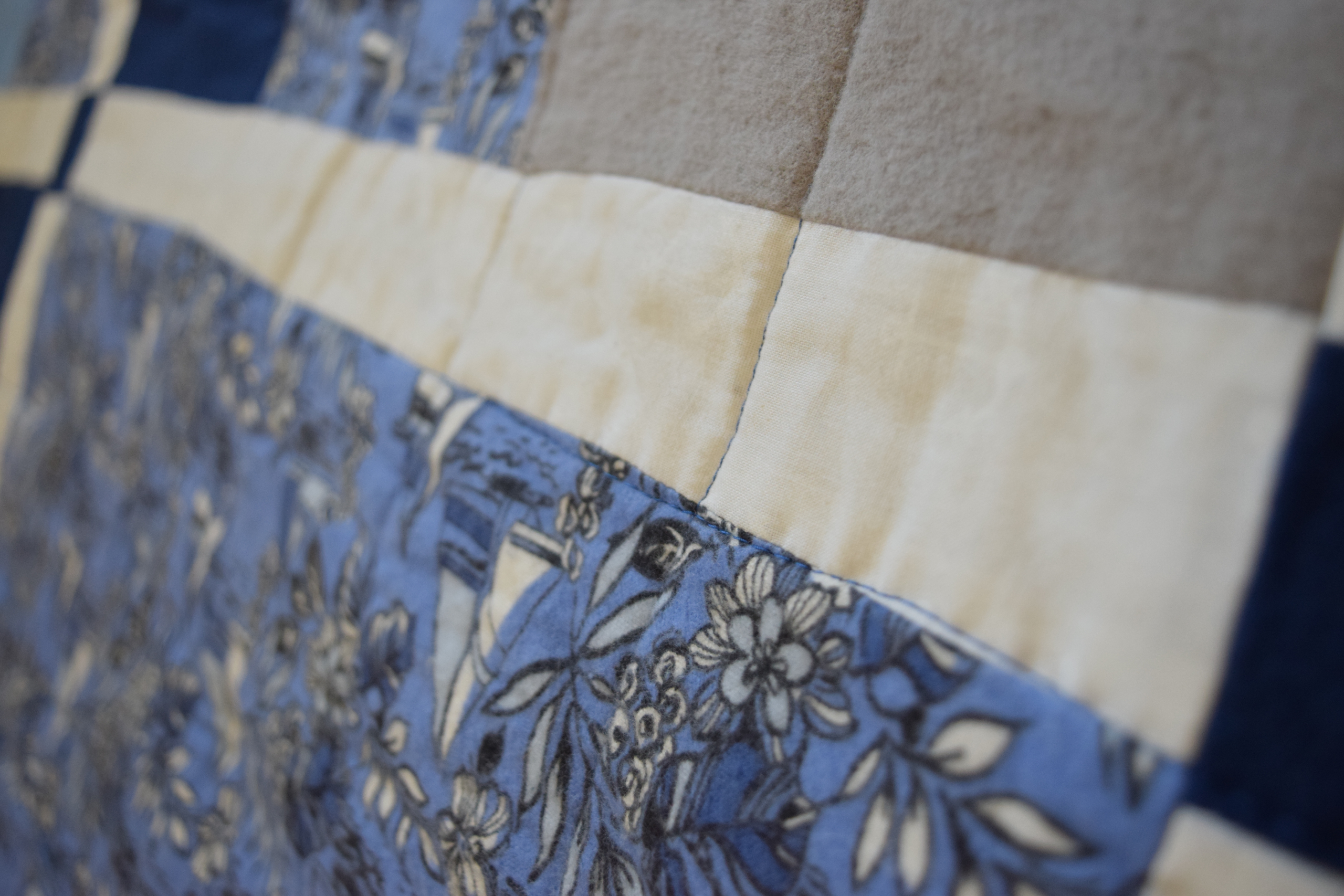 Nautical Quilt Throw Blanket or VBerth Quilt Schooner Chandlery