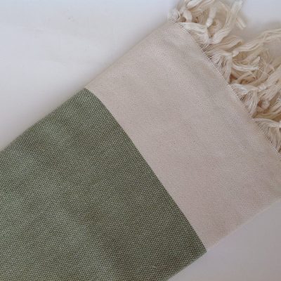 Elegant Organic Turkish Towel, Peshtemal, bath, spa, hammam, Natural Sof cotton, Gift for father, father's day, Handwoven, Green
