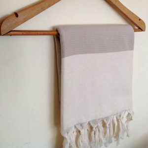 Elegant Organic Turkish Towel, Peshtemal, bath, spa, hammam, Natural Sof cotton, Beige, Gift for mother, Special Production, Handwoven