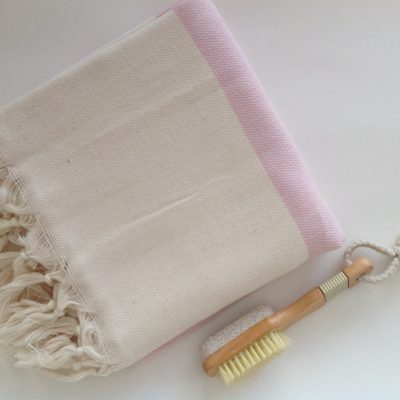 Elegant Organic Turkish Towel, Peshtemal, bath, spa, hammam, Natural Sof cotton, Gift for woman, summer, Handwoven, Pink