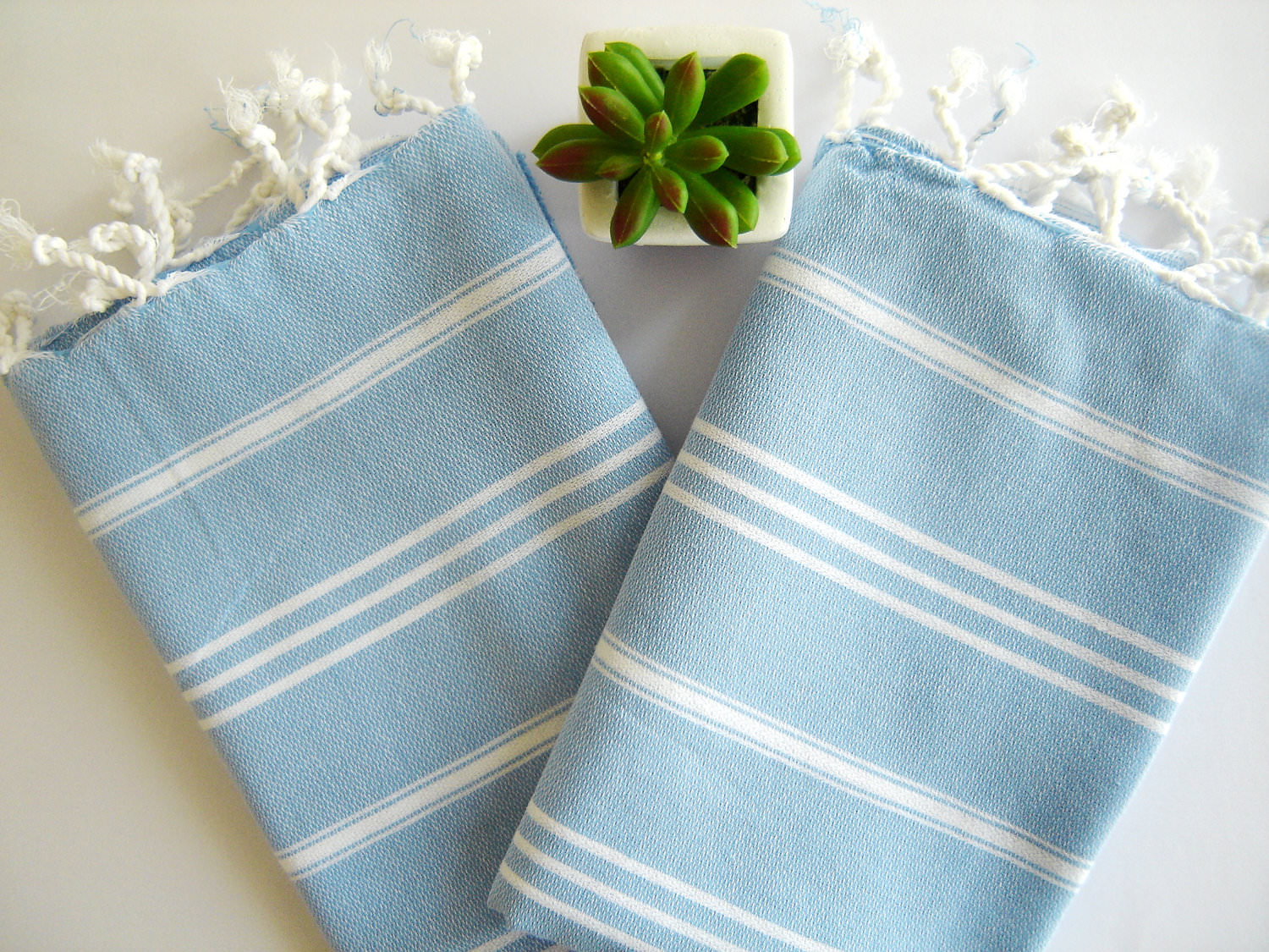 Set of 2 Turkish Hand Towel, Head Towel (Peshkir) Schooner Chandlery