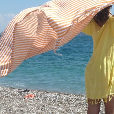 Ecofriendly Organic Turkish Towel, Peshtemal, beach towel, bath towel, pareo, sarong, yoga, wedding party, orange, summer gift, mother's day