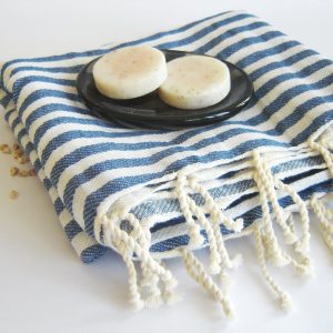 High Quality Turkish towel, Peshtemal, Bath towel, Beach Towel , Hammam, Yoga, Spa, Sports, Gift, Blue Striped, Mother's day gift, natural