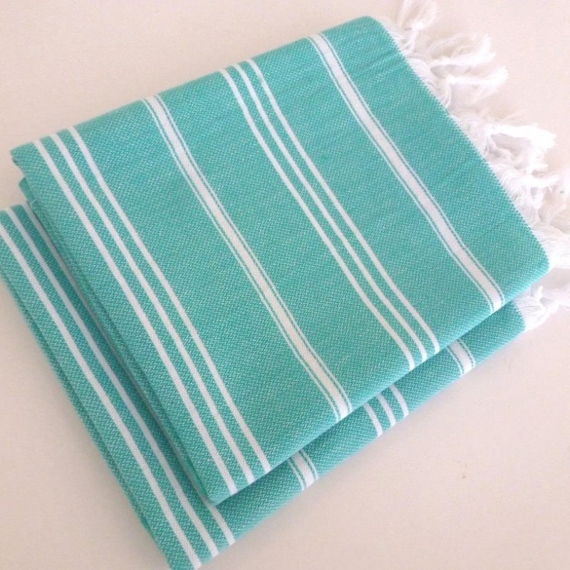 Set of 2 Turkish Hand Towel, Head Towel (Peshkir) Schooner Chandlery