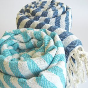 High Quality Turkish towel, Peshtemal, Bath towel, Beach Towel , Hammam, Bridesmaids, Yoga, Spa, Sports, Gift, Blue Striped,