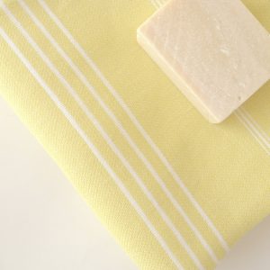 Classic Turkish Towel, Peshtemal, Natural Soft Cotton Bath, Spa, Beach Towel, For Mother, Yellow