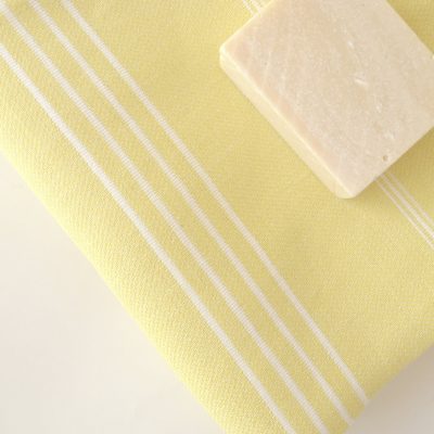 Classic Turkish Towel, Peshtemal, Natural Soft Cotton Bath, Spa, Beach Towel, For Mother, Yellow
