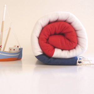 Sailor Turkish Towel, Mariner Peshtemal, Natural, Bath and Beauty, Bath and Body, Soft Cotton, Beach Towel, White Red Blue, mother's day
