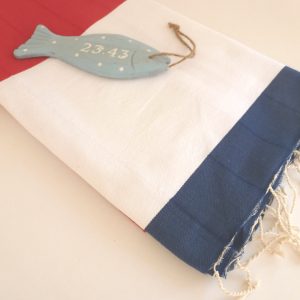 Sailor Turkish Towel, Mariner Peshtemal, Natural, Bath and Beauty, Bath and Body, Soft Cotton, Beach Towel, White Red Blue, mother's day