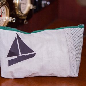 Recycled Sailcloth Makeup/Shaving Bag