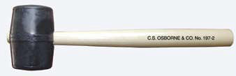 Black Rubber Mallet - No. 197 ( #2 or #3 Sizes )