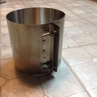6 Inch stove pipe Draw Band Collar — Made in Maine USA!!