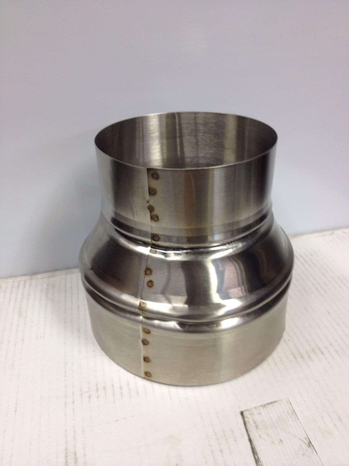 6 Inch To 8 Inch Stove Pipe Stainless Steel Single Wall Adapter 6 Inch To 8 Inch Stove Pipe Stainless Steel Single Wall Adapter