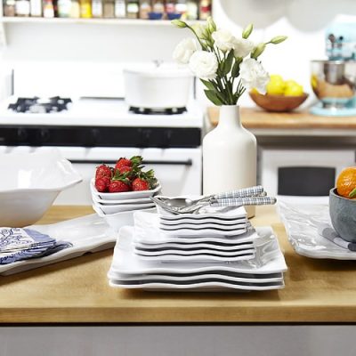 Q Squared NYC Ruffle Square Dip Bowl
