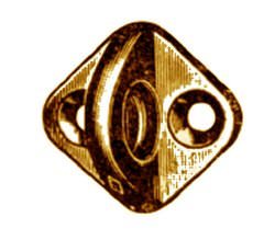 Fender Eye Plates - Diamond Pattern