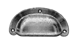 Drawer Pull - Pressed Brass