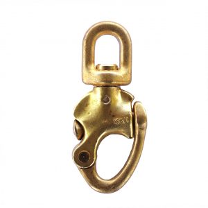 Davey & Company Stamped Brass Snap Shackle - Fixed Eye or Swivel