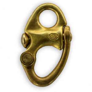 Davey & Company Stamped Brass Snap Shackle - Fixed Eye or Swivel