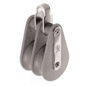 Davey & Company Tufnol Type Plastic Laminated Double Blocks - with Bow