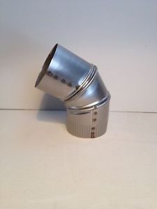 4 Inch stove pipe Stainless Steel 60 Degree Single Wall Adjustable Elbow****