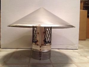 4 inch stove pipe Stainless Steel Chimney Cap -- Made in MAINE, USA!!****