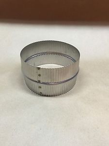 4 Inch Stainless Steel Stove Pipe Double Male Connector=Made in Maine, USA!!****