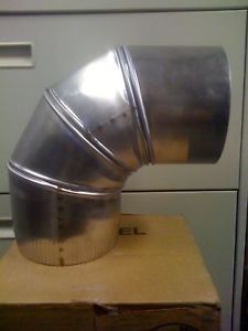 5 inch stove pipe Stainless Steel 90 Degree Single Wall Adj Elbow****