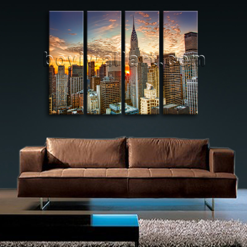 Large New York City Panorama Cityscape Photography Wall Art Print