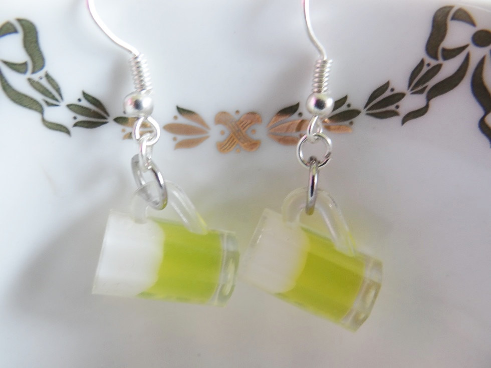 Beer Stein Earrings Oktoberfest Party Alcohol Glass Booze Drunk