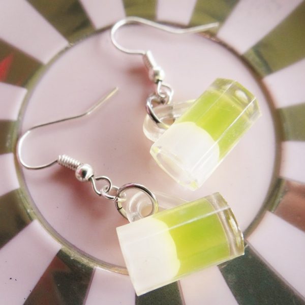 Beer Stein Earrings Oktoberfest Party Alcohol Glass Booze Drunk