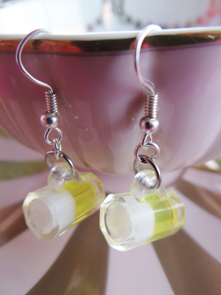 Beer Stein Earrings Oktoberfest Party Alcohol Glass Booze Drunk