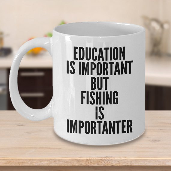 Fishing Make Me Happy Bicchiere Da Shot Bianco Con Interno Nero, Regalo Divertente Per Amanti Della Pesca