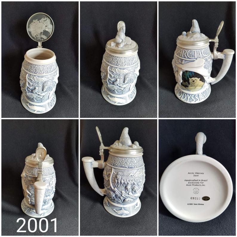 AVON 2001 Arctic Odyssey Beer Stein Schooner Chandlery