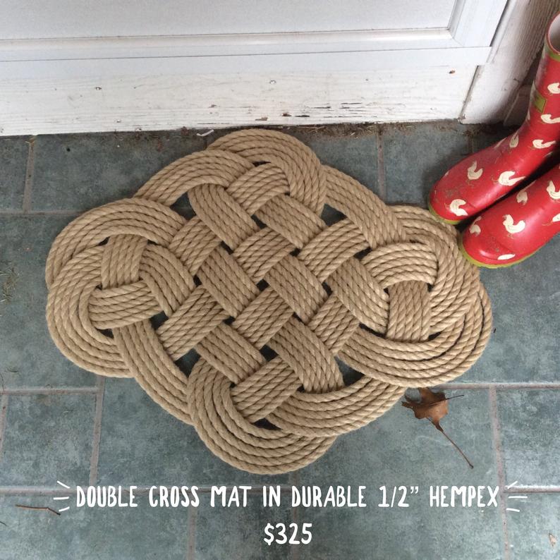 Rope Mat Double Cross Knot Schooner Chandlery