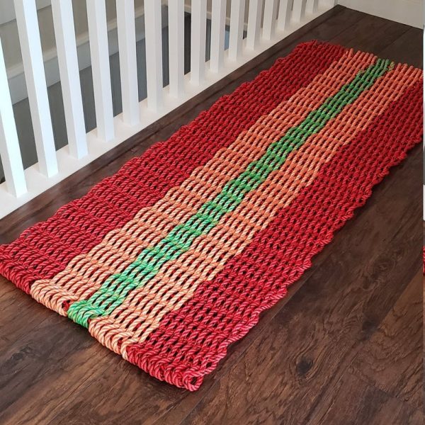 3Color Lobster Rope Runner Rug/Mat60×24 Schooner Chandlery