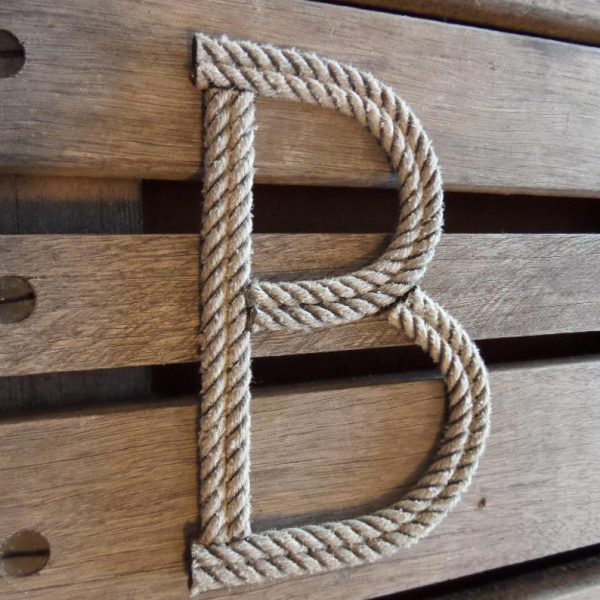 8″ Rope Letters Personalize MADE TO ORDER Alphabet Nautical Decor Text