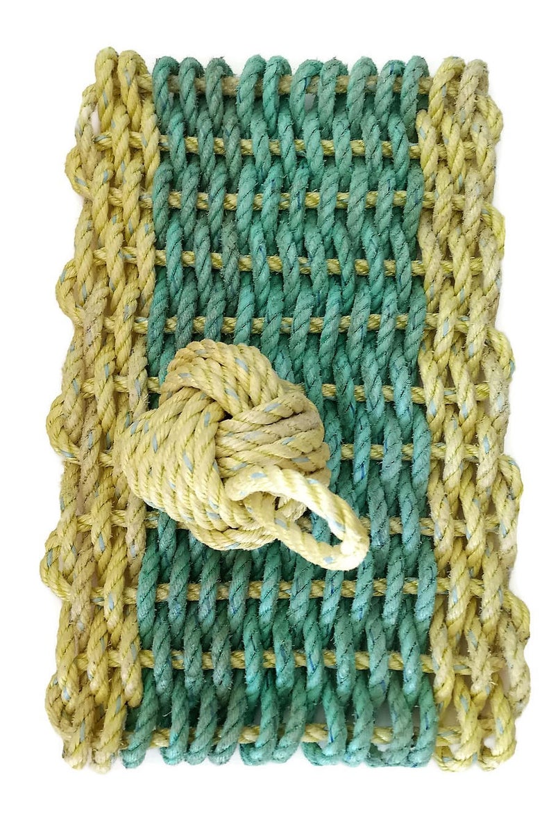 Nautical Theme Rope Doormat 17×25 with Matching Gorilla Fist Lobster