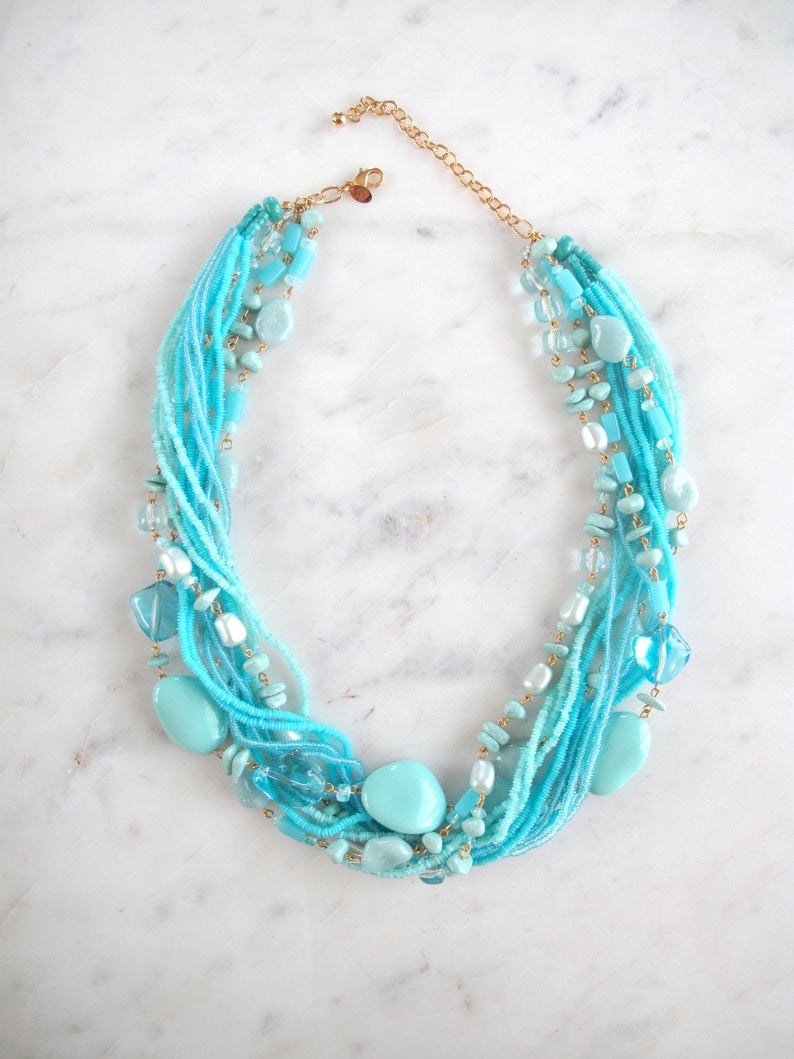 Joan Rivers multi strand beaded 