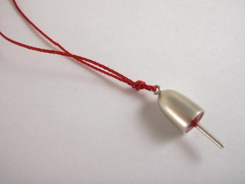 Lobster Buoy Necklace in Sterling Silver Size Small in Red Schooner Chandlery